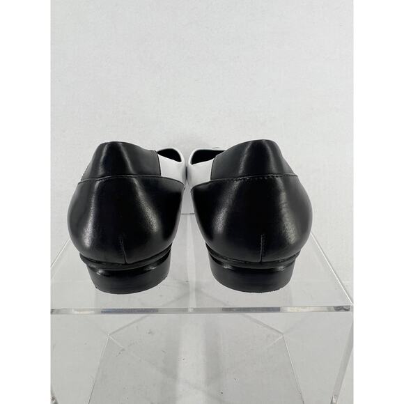 Kenneth Cole Pointed Black and White Flats - Picture 4 of 5